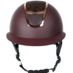 Voorzijde Harry's Horse veiligheidscap Mont Blanc Sparkle bordeaux
