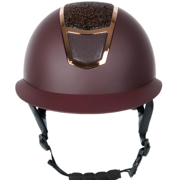 Voorzijde Harry's Horse veiligheidscap Mont Blanc Sparkle bordeaux