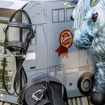Close up LeMieux Toy Pony hoofdstel zwart