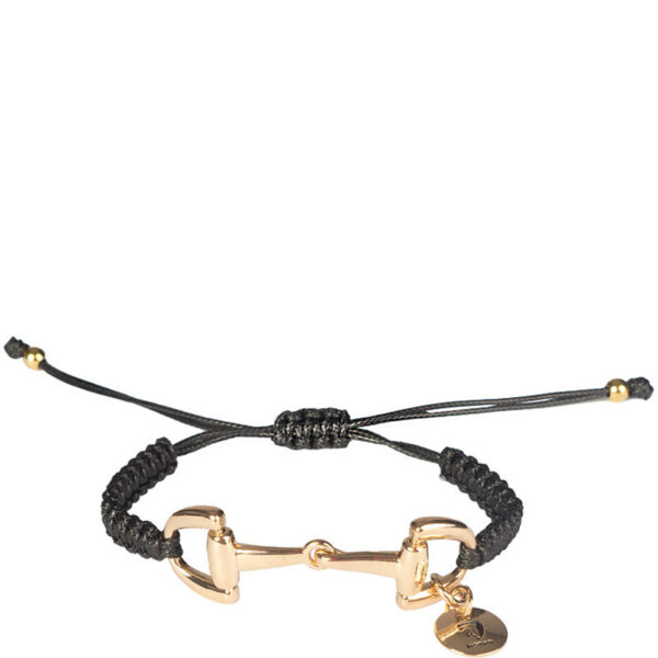 Horka Gevlochten Armbandje Bit Zwart/Goud