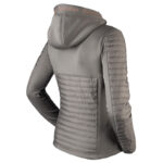 Achterzijde Lifestyle foto Horka Puffer Vest Magnificent coffee/rosegoud