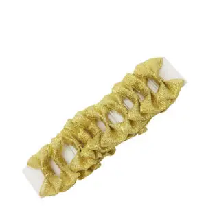 Invlechtstrikjes Red Horse Glitter Goud