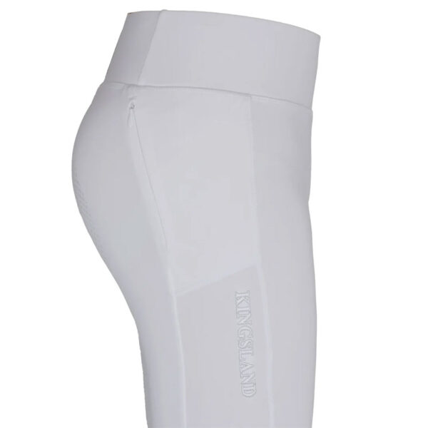 Zijaanzicht rijlegging Kingsland Katinka Classic Full Grip wit