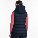 Achterzijde Puffer Bodywarmer LeMieux Rose Navy