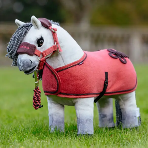 Close up Toy Pony Rug LeMieux Cranberry