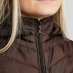 Detail rits Montar Hybrid jas MoEliza Bruin