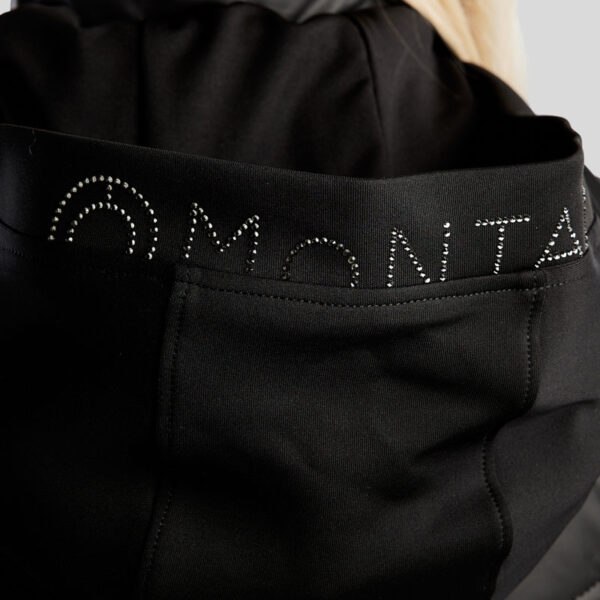 Strass details Montar jas Hybrid MoEliza zwart