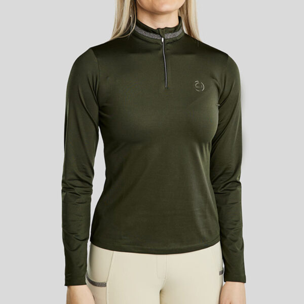 Montar Thermo Longsleeve MoGaia Olijf voorzijde