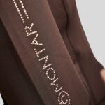 Detail strass Montar Vest MoFlora bruin/rosegoud