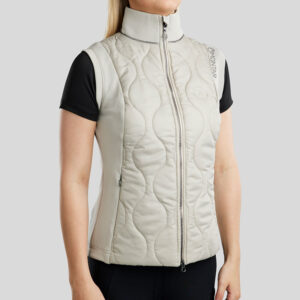 Montar bodywarmer MoMary Light Silver Grey voorzijde