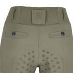 Detail achterzijde tailleband Pikeur Rijlegging Linnett 6505 Athleisure Light Moos