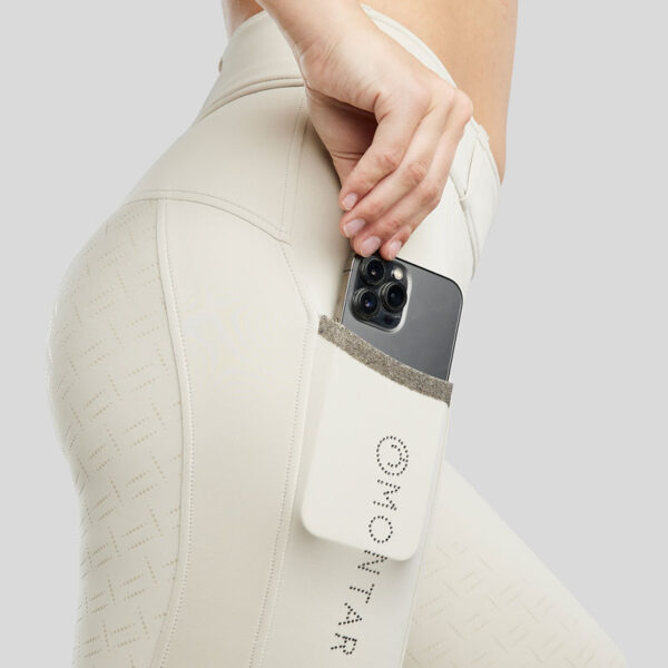 Detail telefoonzak Rijlegging Montar MoGloria Full Grip Light Silver Grey