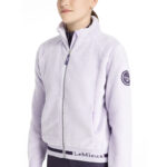 Detail logo LeMieux fleece vest Libby Kids Lilac