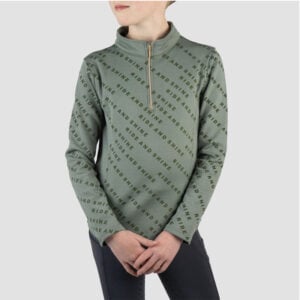Red Horse Shirt Kimi Kids Hunter Green voorzijde