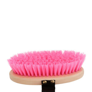 Brosse Horka en bois dur, courte, rose
