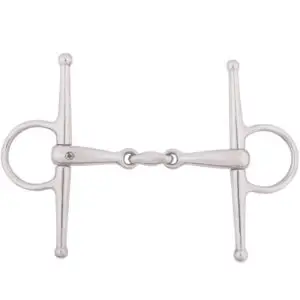 BR Dubbel Gebroken Kneveltrens Massief RVS 18 mm .
