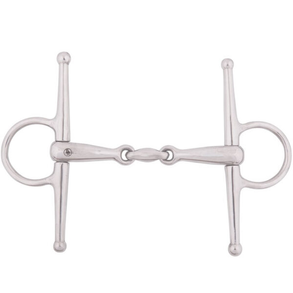 BR Dubbel Gebroken Kneveltrens Massief RVS 18 mm .