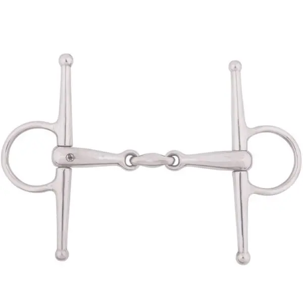 BR Dubbel Gebroken Kneveltrens Massief RVS 18 mm .
