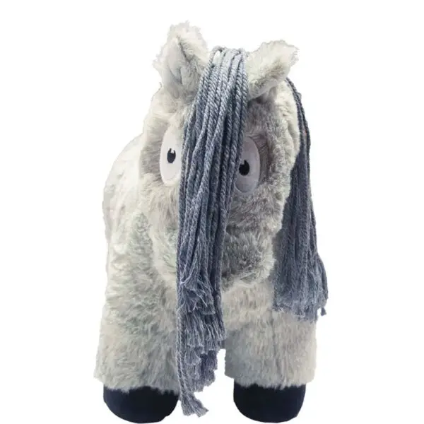 Crafty Ponies paardenknuffel Roan Grijs voorzijde lifestyle