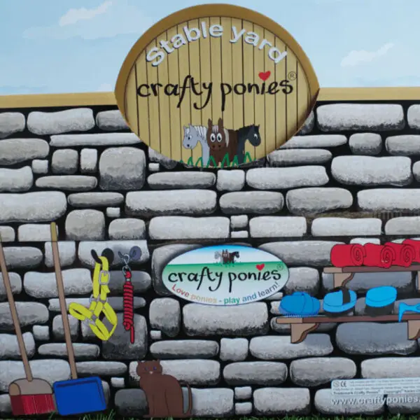 Detail logo Crafty Ponies paardenstal