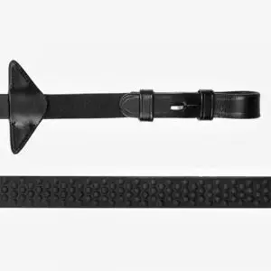 LeMieux Soft Rubber teugels Zwart/Zilver