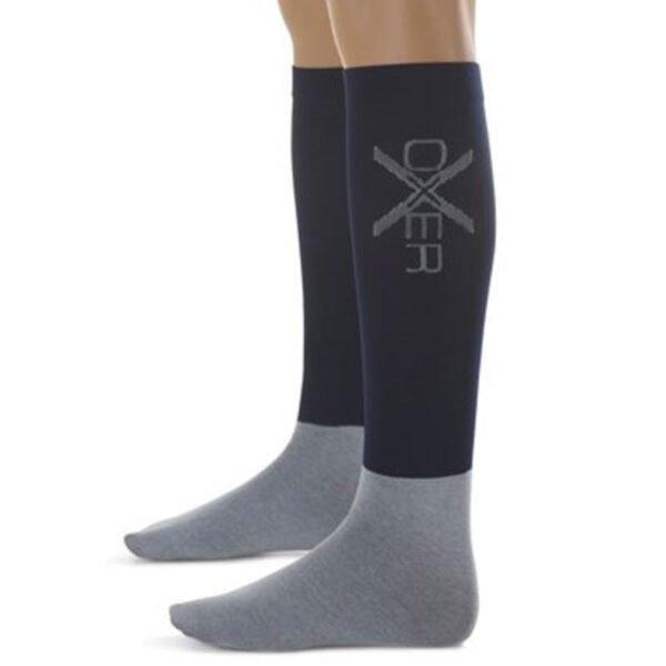 Paardrijsokken OXER donkerblauw lifestyle