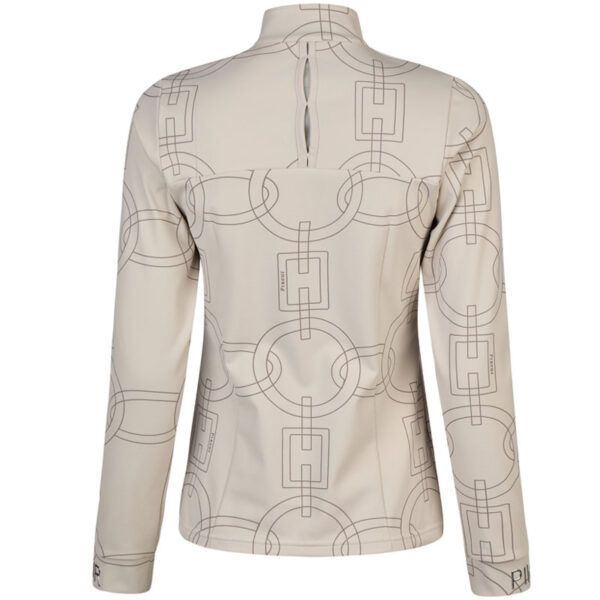 Pikeur Zip Shirt 8284 Pale Grey Achterzijde