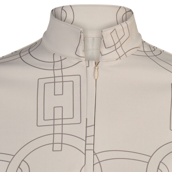 Close up boord met rits Pikeur Zip Shirt 8284 Pale Grey