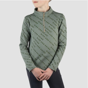 Red Horse Shirt Kimi Kids Hunter Green voorzijde