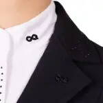 Detail kraag rijjasje PresTeq PerformNow zwart