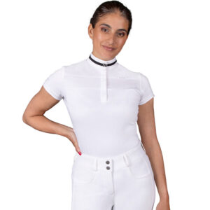 Voorzijde wedstrijdshirt QHP Kae dames wit