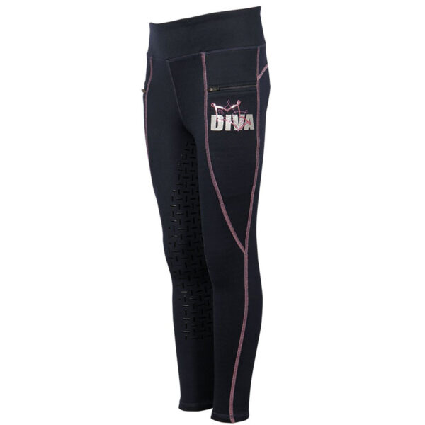 Harry's Horse Equitights Diva Purple Kids Blauw