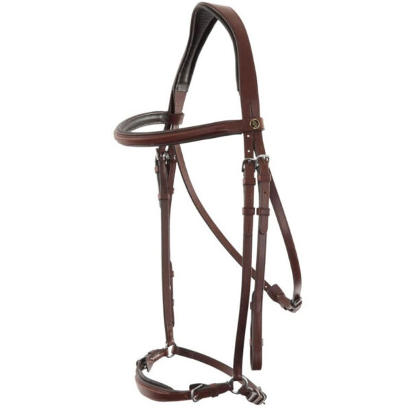 BR Hoofdstel Thurnham Africhtingsneusriem Oak/Zilver