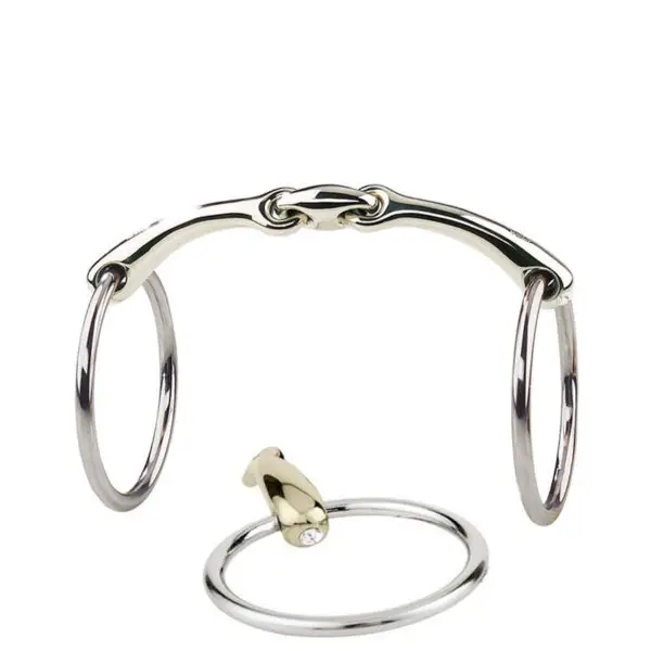 Sprenger Watertrens Dynamic RS Dubbel Gebroken Sensogan Met Swarovski Goud/Zilver