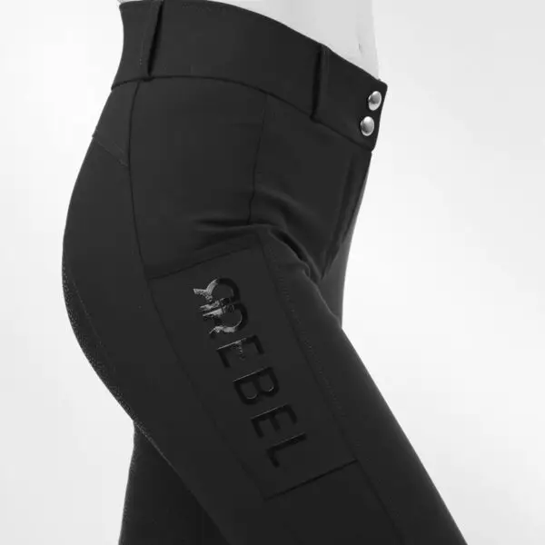 Rebel Rijbroek High Waist Full Grip Zwart - Afbeelding 2