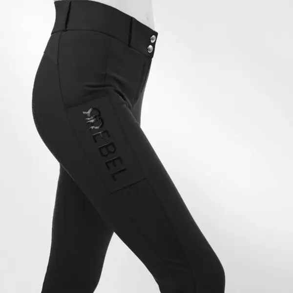 Rebel Rijbroek High Waist Full Grip Zwart - Afbeelding 3