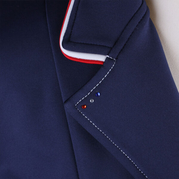 QHP Wedstrijdjas Coco Navy/Wit/Rood - Afbeelding 3