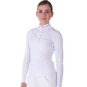Wedstrijdshirt QHP Fenna wit voorzijde