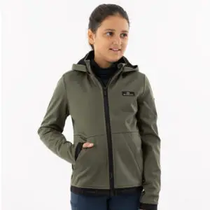 BR Softshell Jas Flora Kids Beetle voorzijde