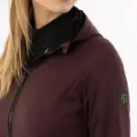Detail logo BR jas Fien softshell Fudge