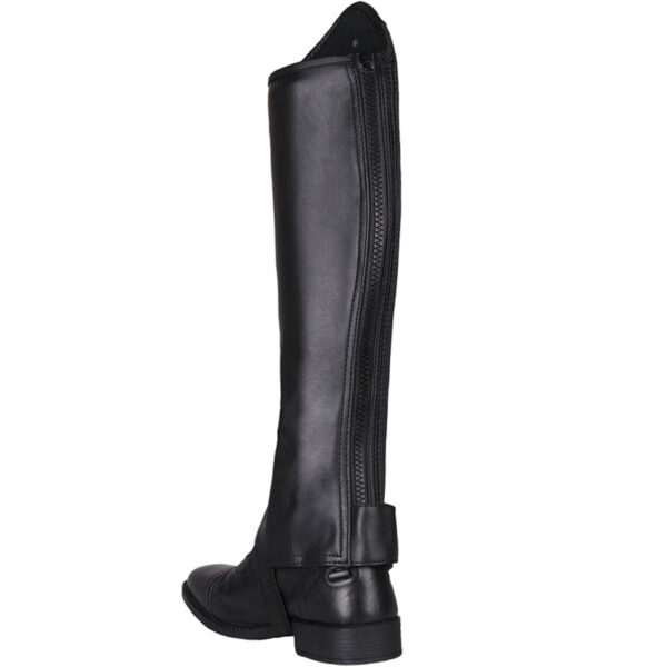 Achterzijde QHP chaps Shimmer Adult zwart
