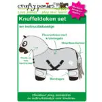 Instructieboekje Crafty Ponies Dekenset Met Hals blauw ster