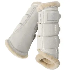 Eskadron Platinum peesbeschermers Faux Fur Croco Pearl Grey