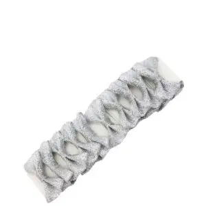 Invlechtstrikjes Red Horse Glitter Zilver