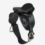 Zijaanzicht LeMieux Toy Pony dressuurzadel zwart