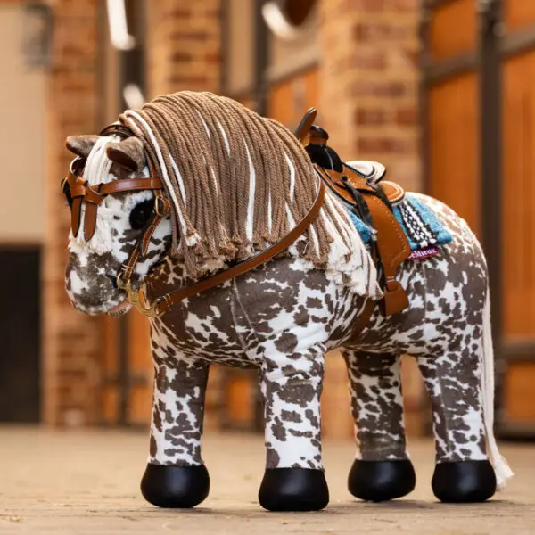 Lifestyle foto Toy Pony LeMieux Montana Appaloosa Bruin