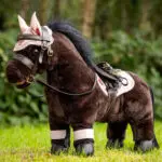 Toy Pony hoofdstel LeMieux lifestyle foto met roze