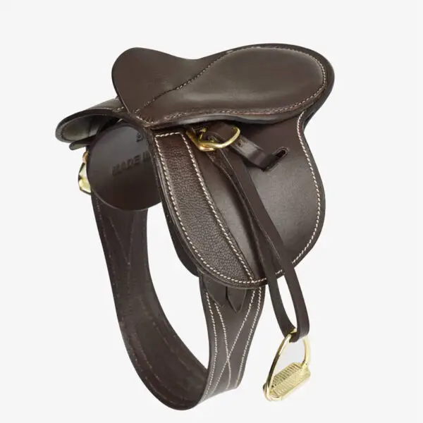 Zijaanzicht Toy Pony zadel LeMieux bruin