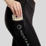 Detail mobiele telefoonzak Montar Rijlegging MoCha Full Grip Kids Zwart