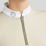 Detail kraag Montar Wedstrijdshirt MoGloria Light Silver Grey